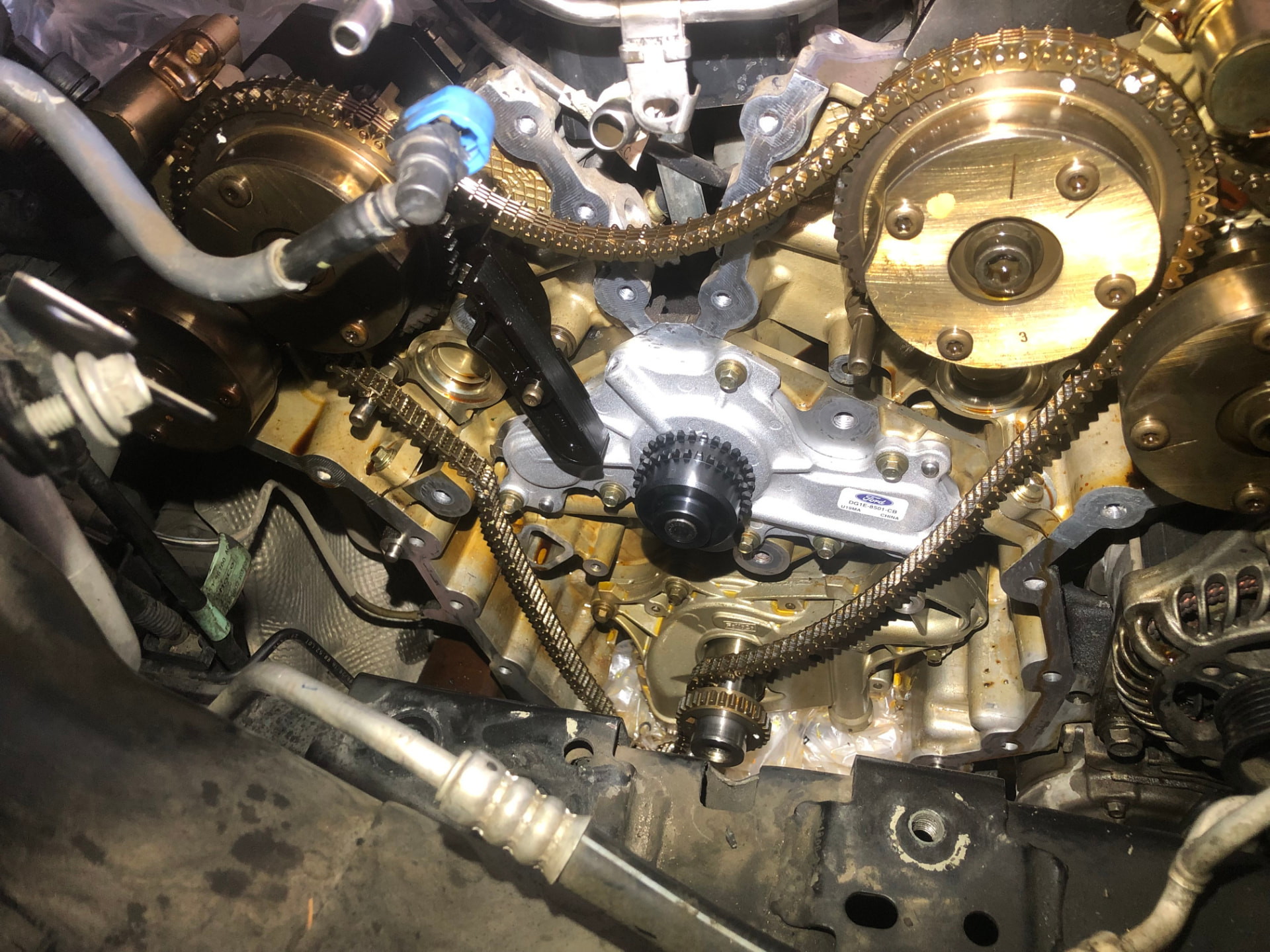 Engine timing system repair at Rodas Auto Repair